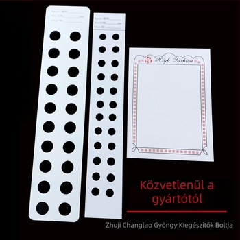 Lyukasztott karton ékszerkijelző tábla gyöngyök számára — perforált elrendezés