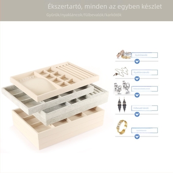 Tollas ékszerkijelző tál nyakláncok, medálok, karkötők és fülbevalók számára
