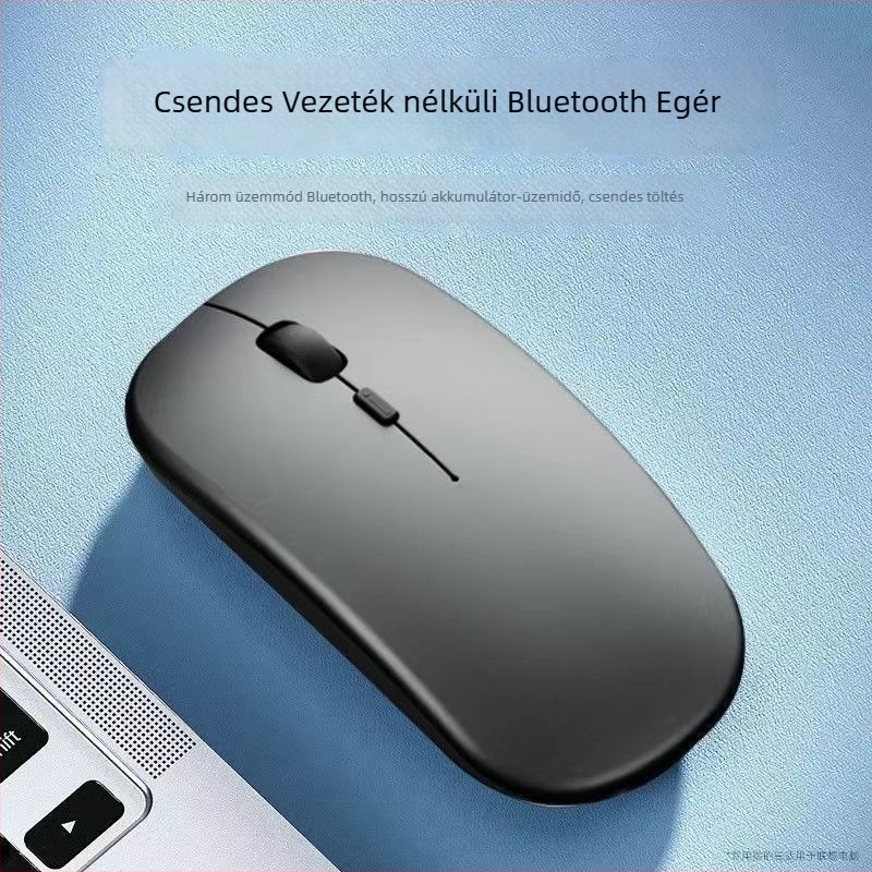Optikai egér - Dual módban Bluetooth + 2.4G, 1600 DPI, USB interfész, Ergonomikus dizájn