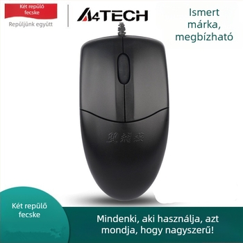 OP-520 optikai egér, USB-kábellel, 1000 DPI, 3 gomb