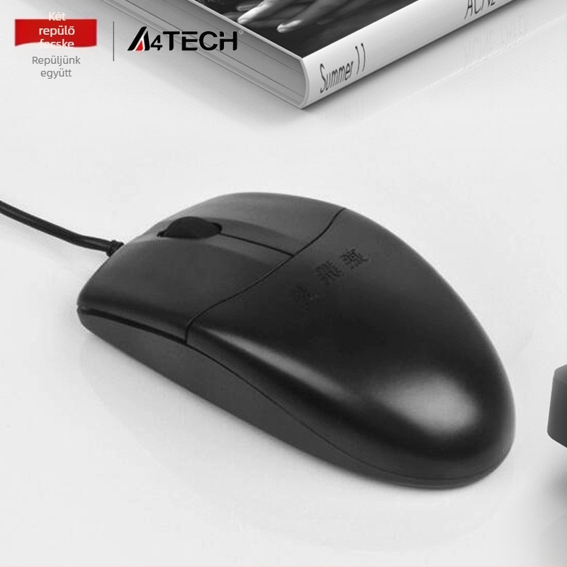 OP-520 optikai egér, USB-kábellel, 1000 DPI, 3 gomb