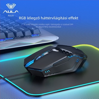Wolf Spider S31 vezetékes optikai USB egér, 1200 DPI, 4 gomb, 1,2 m kábel