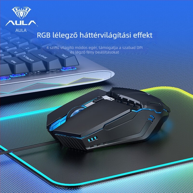 Wolf Spider S31 vezetékes optikai USB egér, 1200 DPI, 4 gomb, 1,2 m kábel