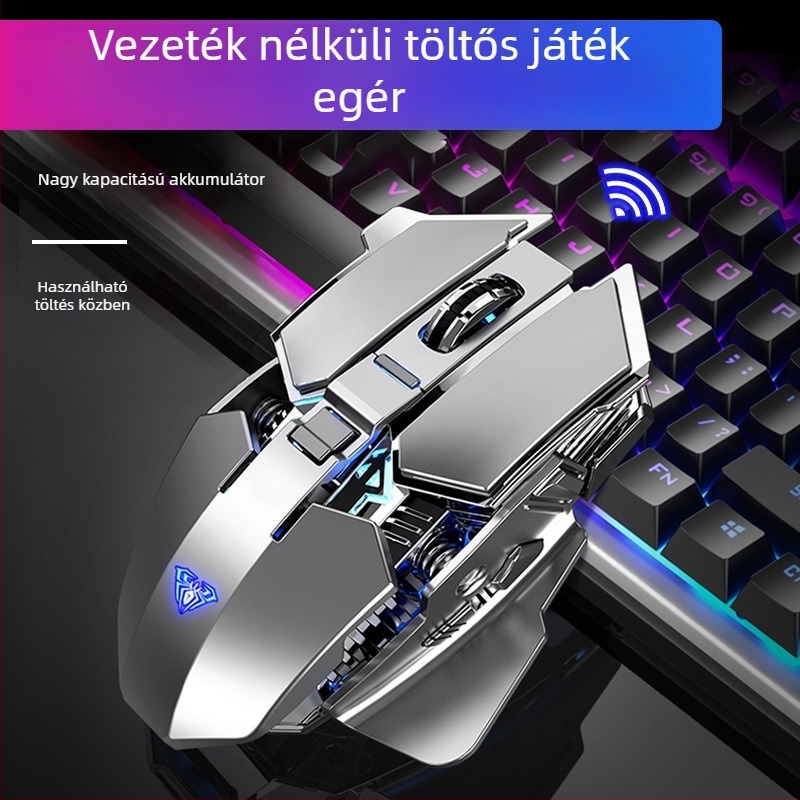 Tarantula SC300 vezeték nélküli gaming egér, 3500 DPI, 6 gomb, USB, 2,4 GHz, ergonómikus, 10 m hatótávolság