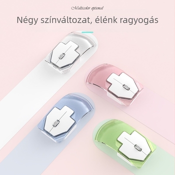 Vezeték nélküli egér 2.4G/Bluetooth kettős móddal, 3 gombos, Bluetooth interfész