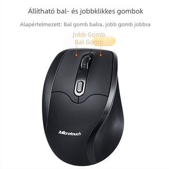 Mctradle ergonomikus vezeték nélküli balkezes USB egér, 2400dpi/6 gomb