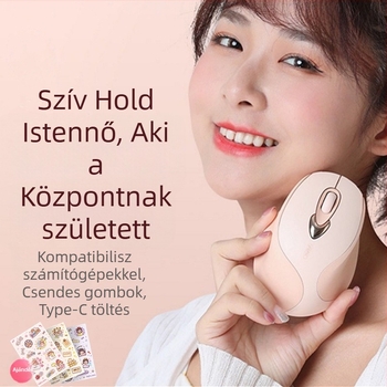 M8P vezeték nélküli egér, 1600dpi, 4 gomb, USB-vevő, ergonómikus laptopokhoz