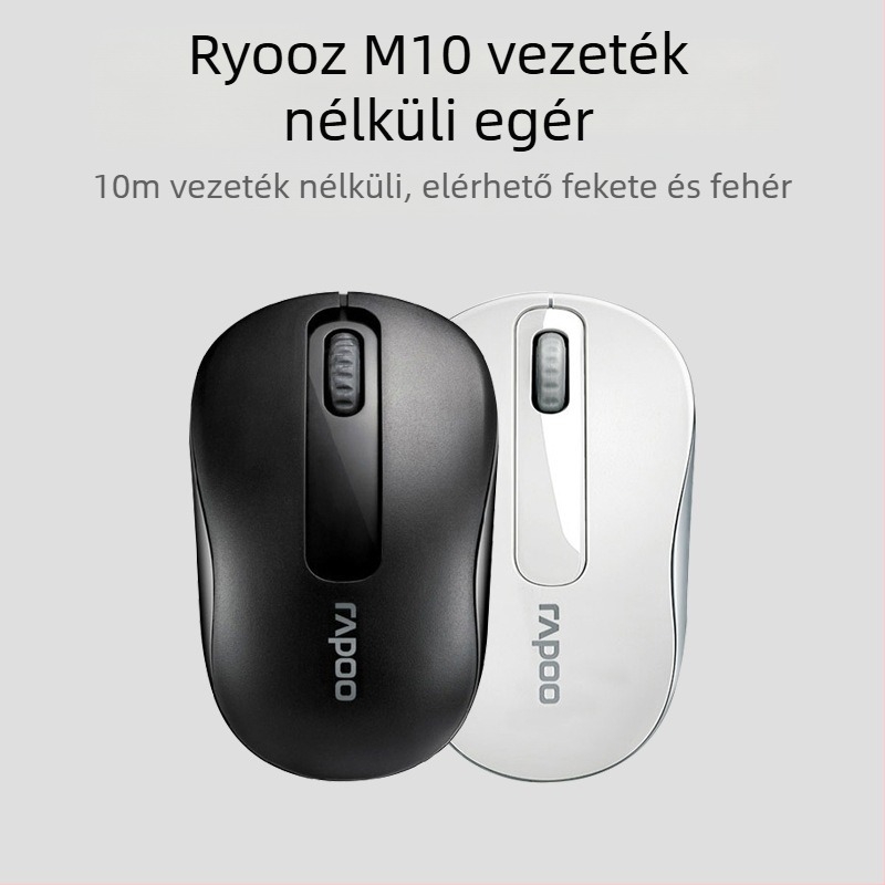 Rapoo M10 vezeték nélküli egér, 2.4G, 2 gombos, Kétirányú görgő