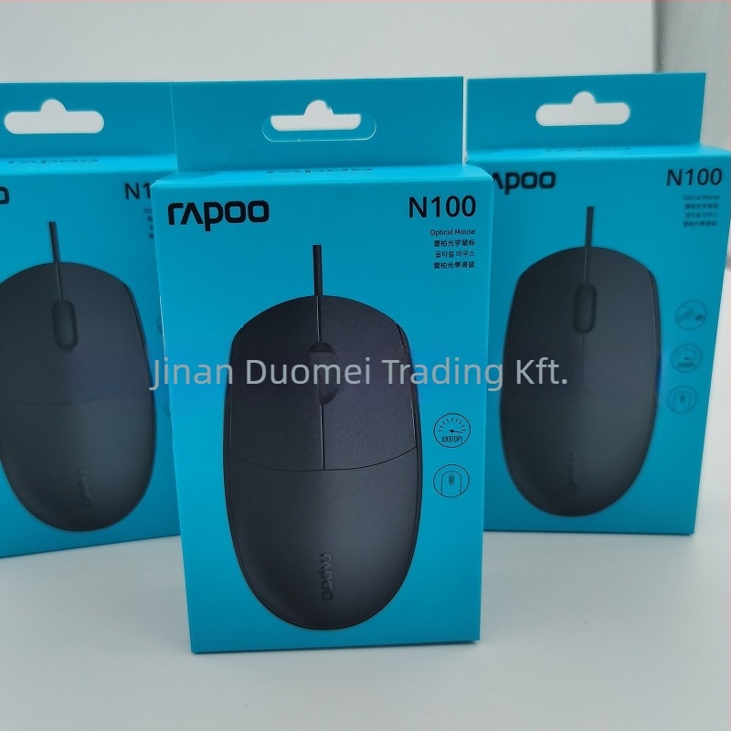 N100 kábeles optikai egér – USB, 1000dpi, 2 gomb, ergonómikus