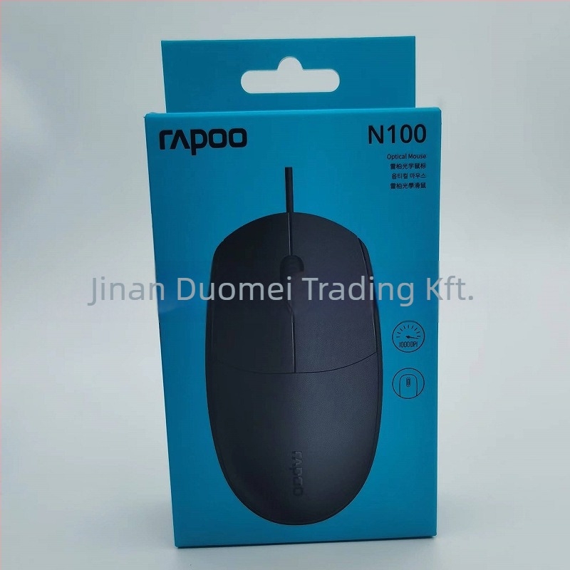 N100 kábeles optikai egér – USB, 1000dpi, 2 gomb, ergonómikus