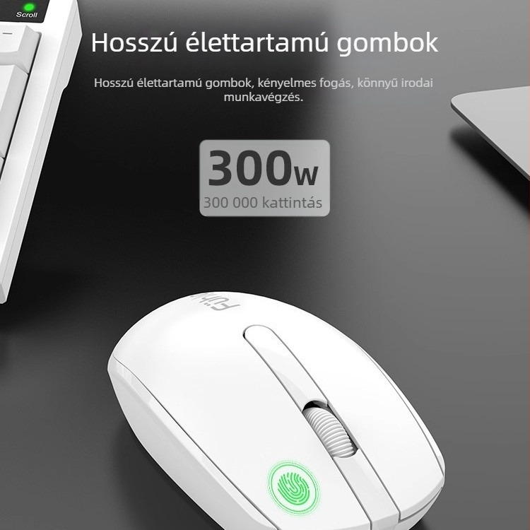 Fuller L109 kábeles optikai egér, USB interfész, 1600 dpi, 3 gomb, ergonómikus, 1 m kábel
