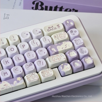 Keycap készlet mechanikus billentyűzethez - műanyag anyag - vezetékes csatlakozás - hőtranszfer nyomtatás