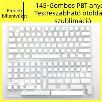 Cherry-height PBT billentyűfedők 61‑kulcsos mechanikus billentyűzethez, ötoldalú sublimáció, testreszabott feldolgozás
