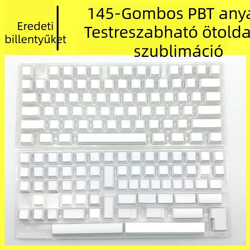 Cherry-height PBT billentyűfedők 61‑kulcsos mechanikus billentyűzethez, ötoldalú sublimáció, testreszabott feldolgozás