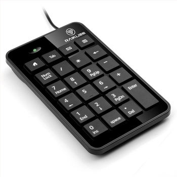Laptophoz numerikus billentyűzet, vezetékes, 98+ billentyű, tenyér-támasz, optikai tengely, kompatibil laptophoz