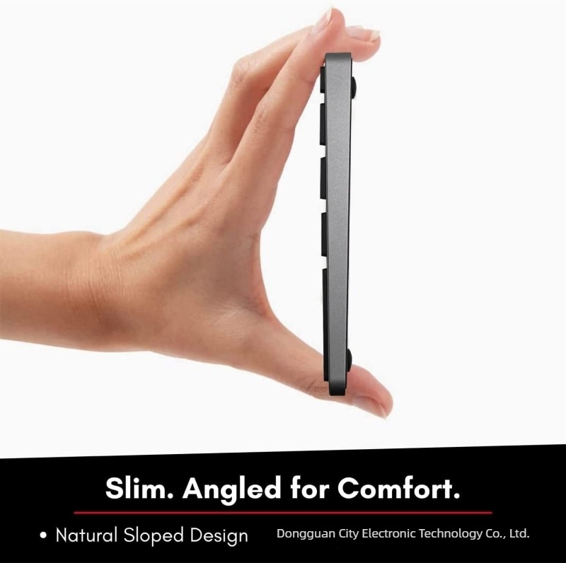 BT 308 35‑gombos vezeték nélküli Bluetooth numerikus billentyűzet alumíniumötvözet testtel, háttérvilágítás, plug-and-play, ergonómiai kialakítás