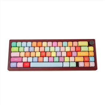 MOA Gummy Bear billentyűkészlet mechanikus billentyűzethez - PBT, kerek profil, teljes ötfelületű szublimáció, kompatibil különböző kiosztásokkal