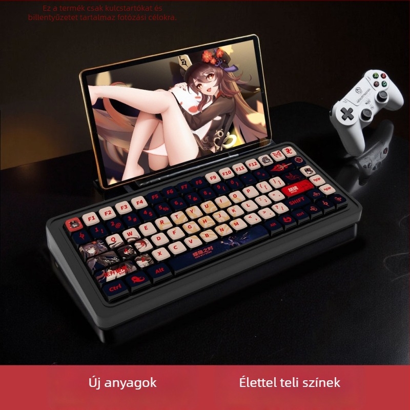 PBT billentyűsapkák mechanikus billentyűzetekhez, SA profil, szublimációs technológia, négyoldalas átlátszó