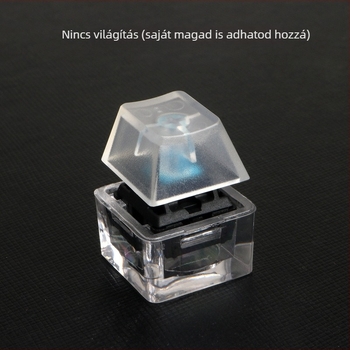 JKDK Mechanikus billentyűzet kapcsoló teszter Sugar Cube átlátszó kulcstartóval, vezetékes kapcsolat, testreszabás támogatott