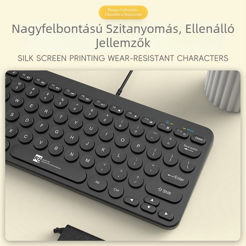R8 78-gombos USB-kábeles billentyűzet (Modell 1813)