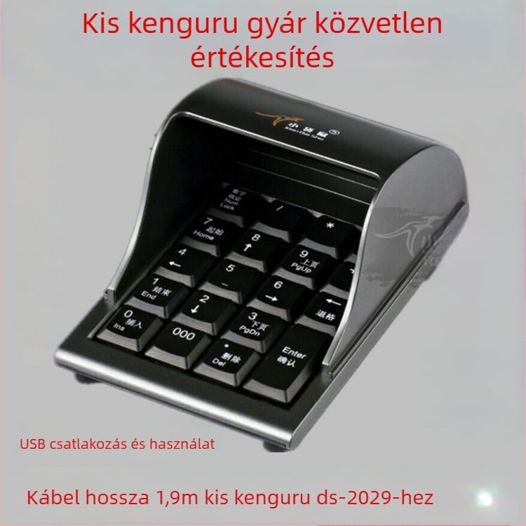 Wallaby DS-2029 numerikus billentyűzet anti-peep jelszóvédelemmel, USB-s csatlakozással, banki biztonságra