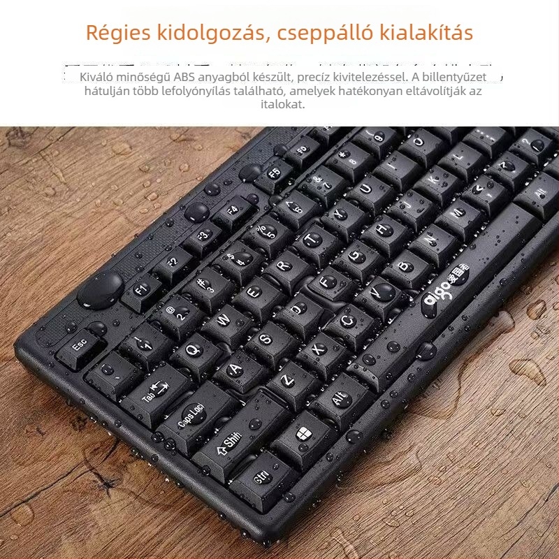 Patriot W921 vezetékes USB membrán billentyűzet asztali számítógépre (107 billentyű, szilikon anyag, asztali kompatibilitás)