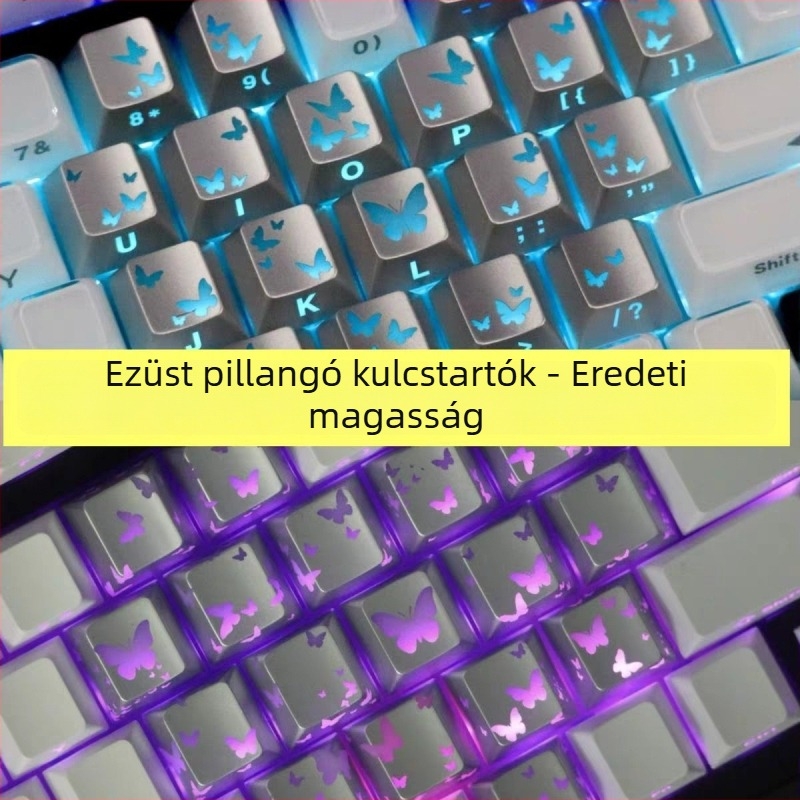 Love (pillangó) 21 gombos fedő készlet, műanyagból, mechanikus billentyűzethez, tömeg 50 g