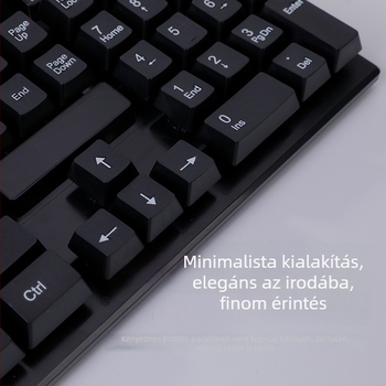 HK8200 Vezeték nélküli billentyűzet és egér szett - USB billentyűzet, USB egér, 1600dpi, ergonikus, vízálló