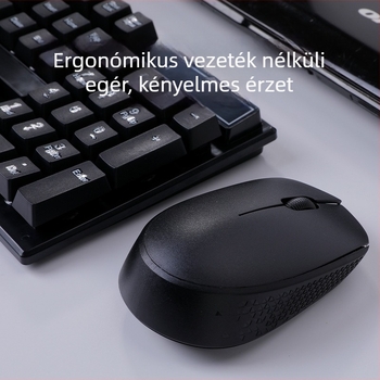 HK8200 Vezeték nélküli billentyűzet és egér szett - USB billentyűzet, USB egér, 1600dpi, ergonikus, vízálló