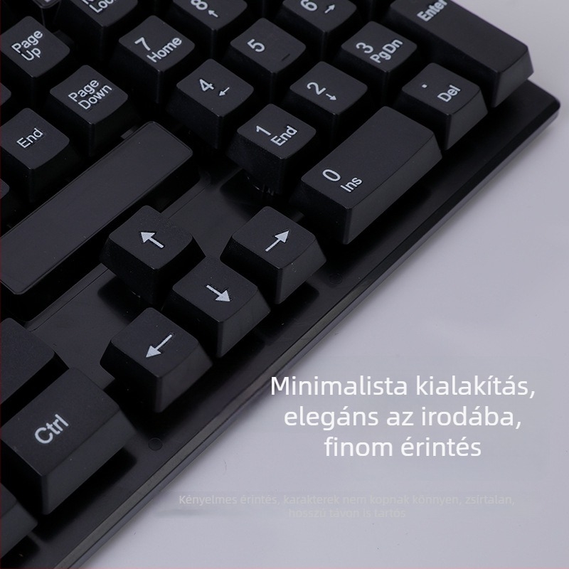 HK8200 Vezeték nélküli billentyűzet és egér szett - USB billentyűzet, USB egér, 1600dpi, ergonikus, vízálló