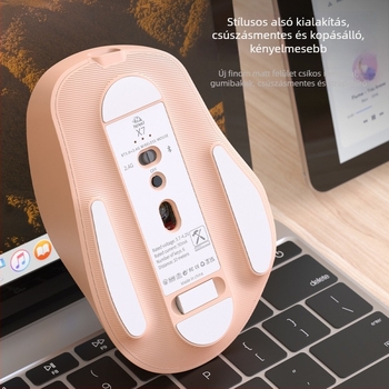 Freedom Wolf X7 vezeték nélküli egér, kettős mód Bluetooth és 2,4 GHz kapcsolattal, optikai érzékelő 4000 DPI, 7 gomb, újratölthető, csendes