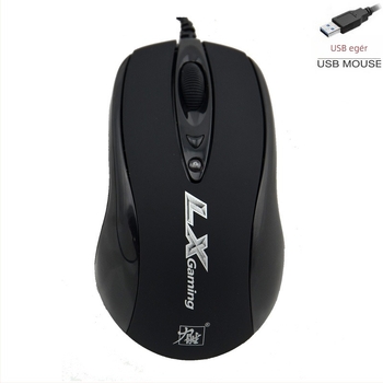 LX-305 optikai egér, 1600 DPI, 2 gomb, USB-kábeles