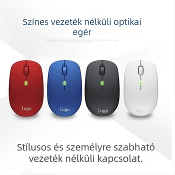 WM126 Vezeték nélküli egér, USB 2.4GHz, 1000dpi optikai felbontás, 3 gomb, négyszeres görgő