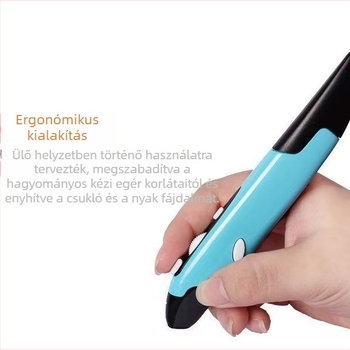 PR-03 toll alakú vezeték nélküli optikai egér, 2.4G, 1600dpi, ergonómikus