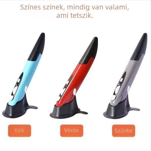 PR-03 toll alakú vezeték nélküli optikai egér, 2.4G, 1600dpi, ergonómikus