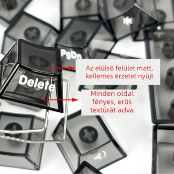 Mechanikus billentyűzethez való műanyag billentyűsapkák