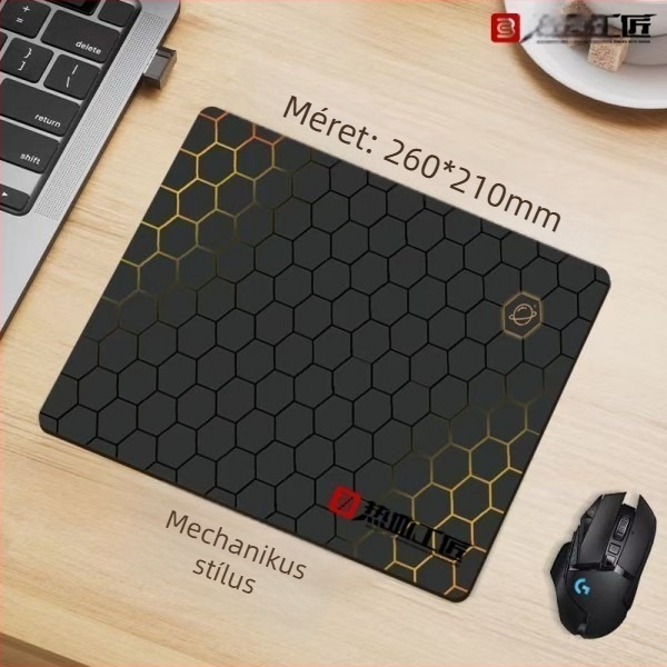 DN05 Kisméretű egérpad, természetes gumi, csúszásmentes, hőtranszfer technikával, karikatúra stílusú asztali matrac