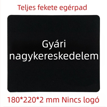 Vastagított gumis-textil egérpad, egyoldalas, logóval, OEM testreszabás