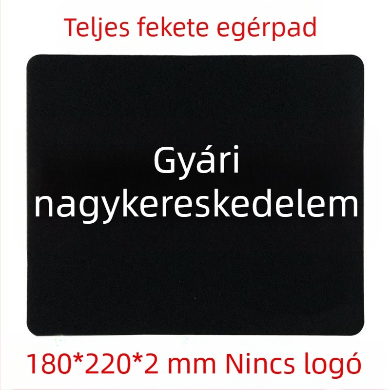 Vastagított gumis-textil egérpad, egyoldalas, logóval, OEM testreszabás