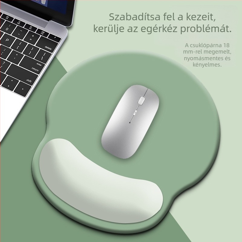 Szilikon csuklótámasz számítógépes egérhez – asztali pad, ergonómiai kéztámasz, nemzeti trend stílus