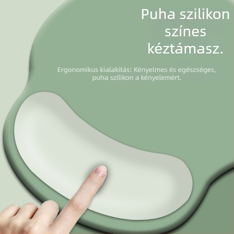 Szilikon csuklótámasz számítógépes egérhez – asztali pad, ergonómiai kéztámasz, nemzeti trend stílus