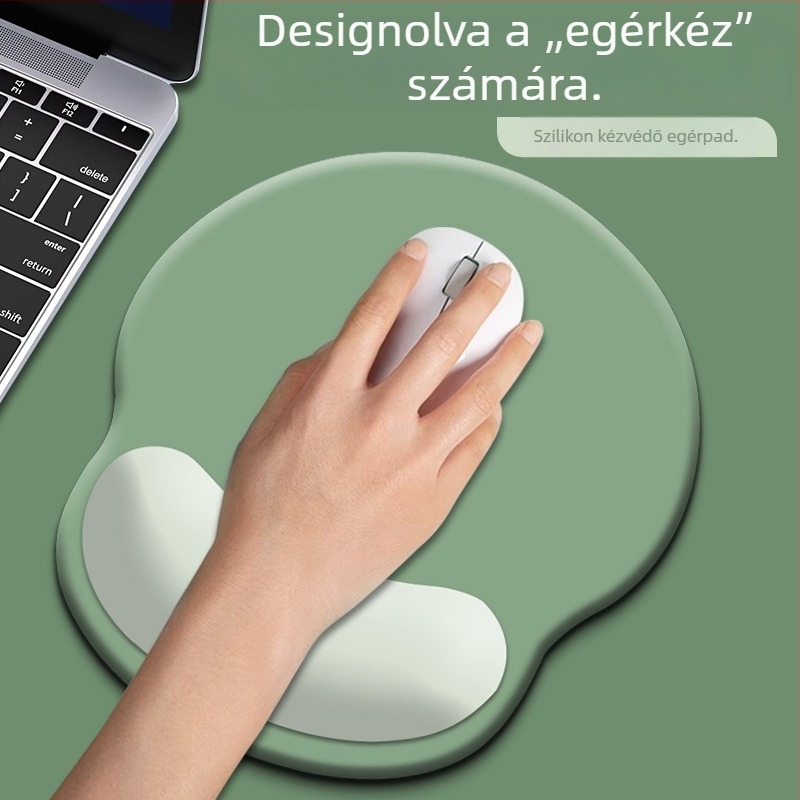 Szilikon csuklótámasz számítógépes egérhez – asztali pad, ergonómiai kéztámasz, nemzeti trend stílus