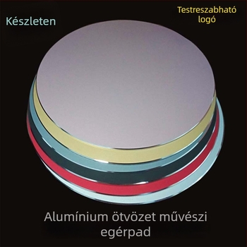 Kompakt fém egérpad, csúszásmentes, egyoldalú, gépi megmunkálás, logónyomás elérhető