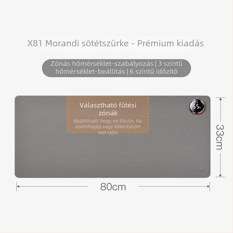 Xinke asztali fűtőpad, csatlakoztatott hálózati áramforrás, 220V, 80W, elektromos membrános fűtés, PVC kivitel, intelligens hőmérséklet-szabályozás