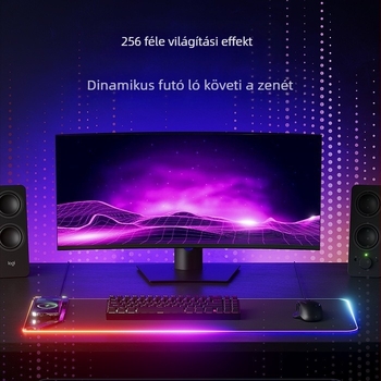 Játékos egérpad fénylő hatású, modell k3238, természetes kaucsuk, injekciós formázás, logó nyomás elérhető.