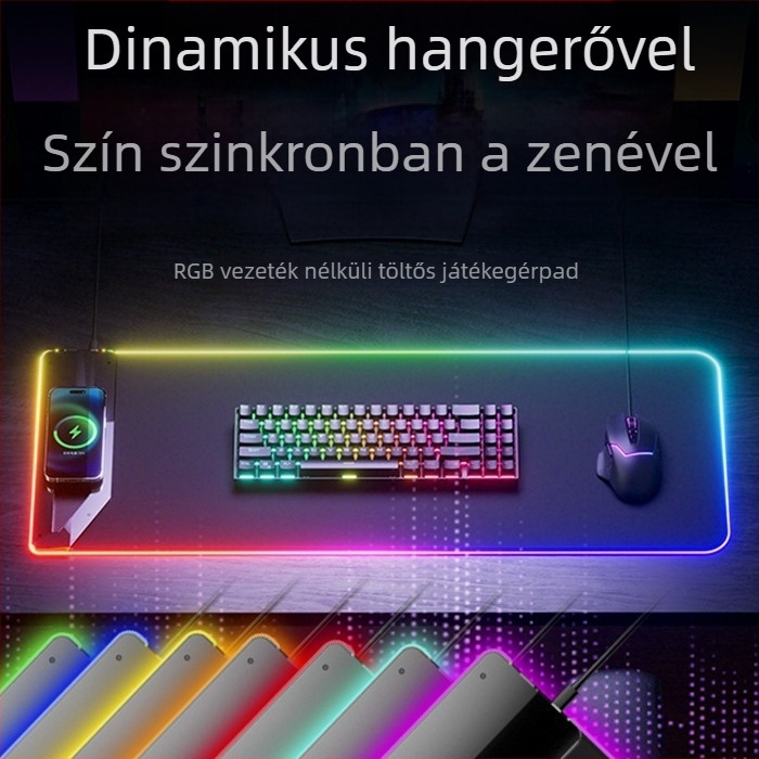 Játékos egérpad fénylő hatású, modell k3238, természetes kaucsuk, injekciós formázás, logó nyomás elérhető.