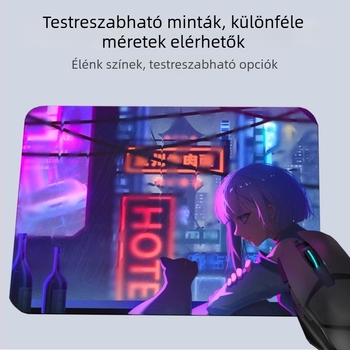 Teljes méretű üveges egérpad testreszabott mikro-bevés nano bevonattal, ultra vékony edzett üveg asztali matrac