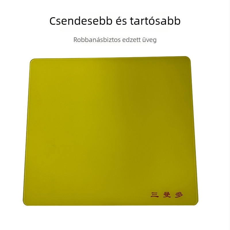 Teljes méretű üveges egérpad testreszabott mikro-bevés nano bevonattal, ultra vékony edzett üveg asztali matrac