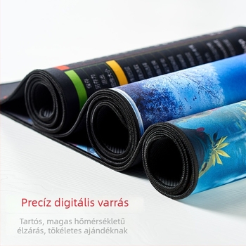 Nagy méretű gamer egérpad animációs mintával, vastag gumiból készült asztali pad a billentyűzethez, csúszásmentes, méretek 400 x 900 x 3 mm