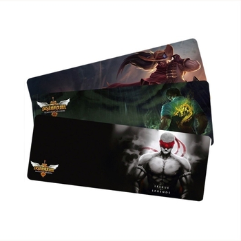 Nagy méretű gamer egérpad animációs mintával, vastag gumiból készült asztali pad a billentyűzethez, csúszásmentes, méretek 400 x 900 x 3 mm